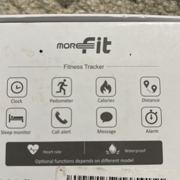 Morefit smart HRM bracelet Blue with extra band - Picture 6 of 6